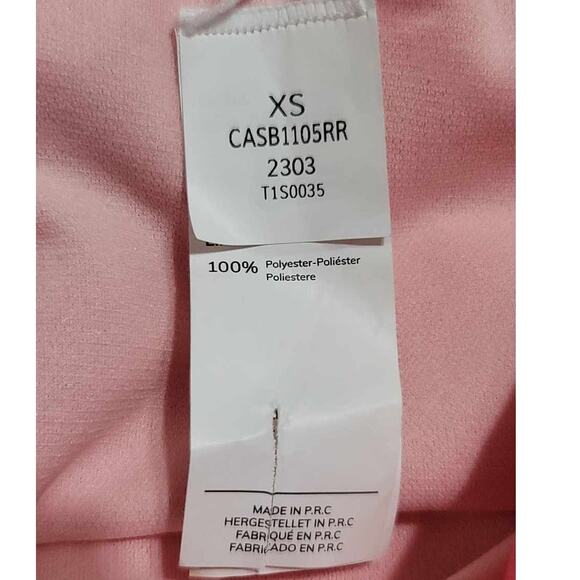 Cupshe Shirred Classic High Waist Swim Bikini Bottom Mercury Retrograde Pink XS - Picture 4 of 10